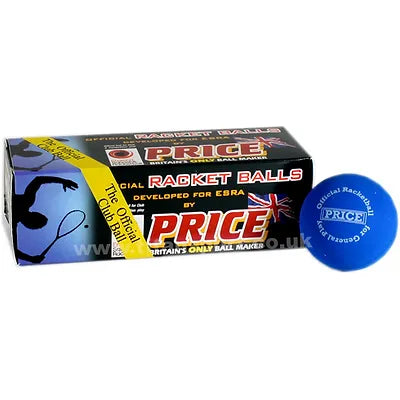 Price - blue racketball balls
